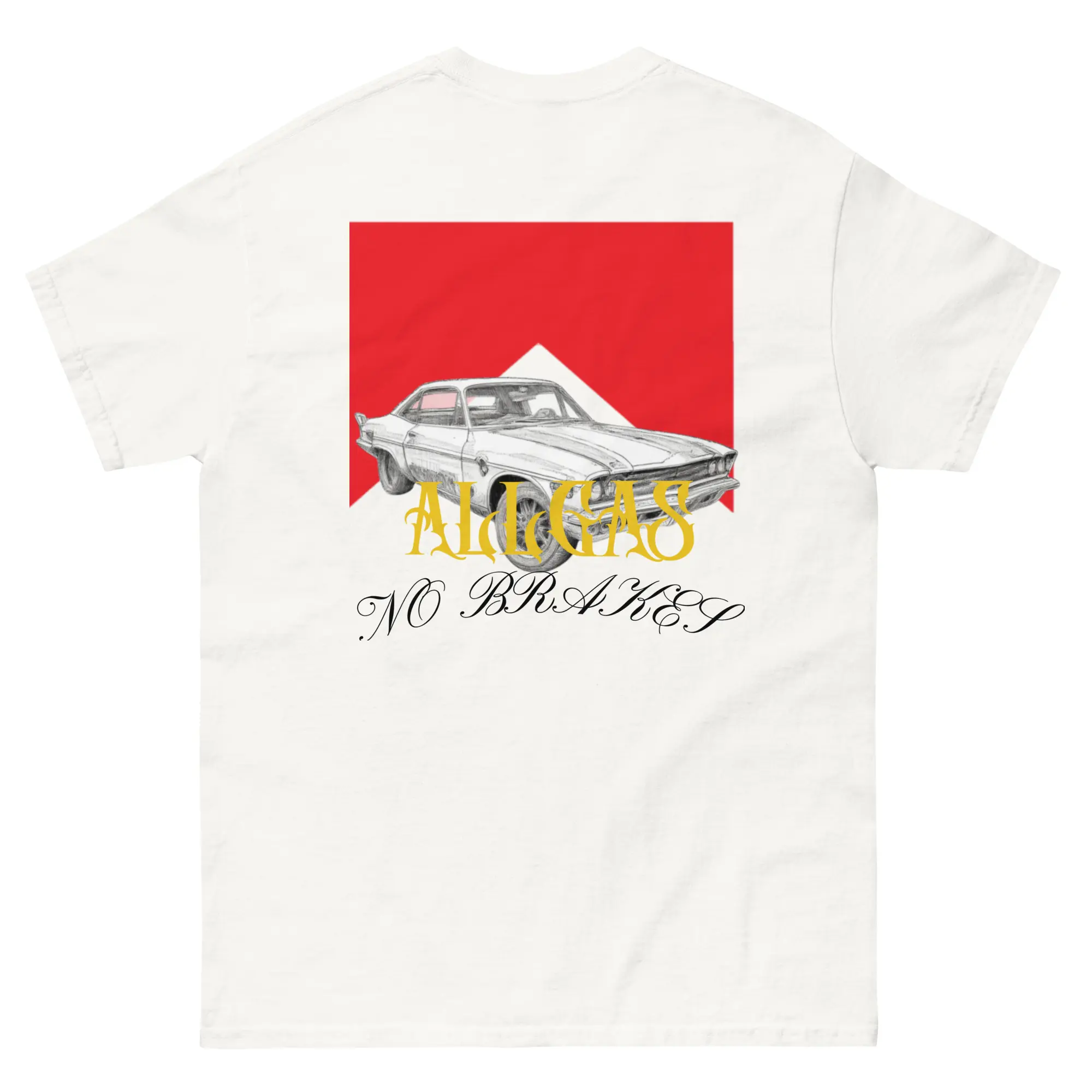 Scene t shirt-All Gas No Brakes Unisex classic tee band guys clothes twenty one Cotton Fabric uniqlo  shirt