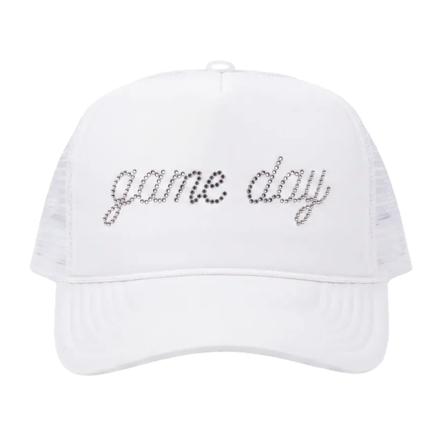 GAME DAY ♡ rhinestone trucker hat
