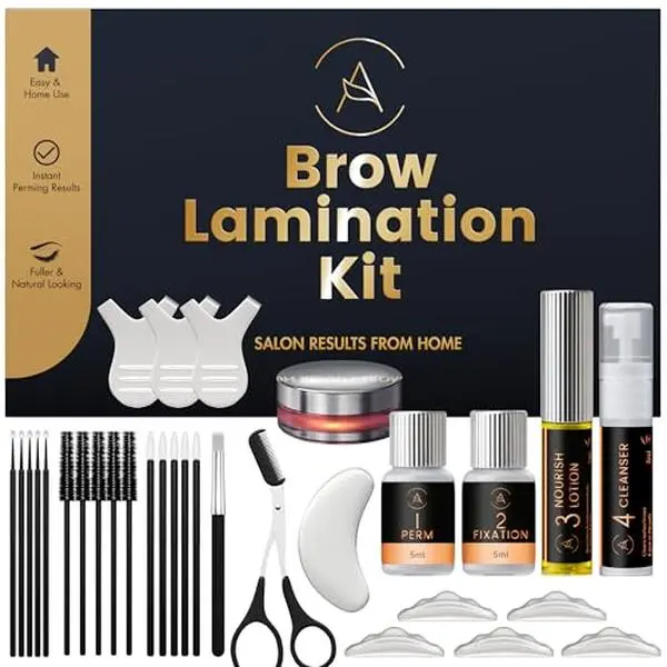 Brow Lamination Kit for Beginners and Professionals, Lasts 6-8 Weeks - ABK1