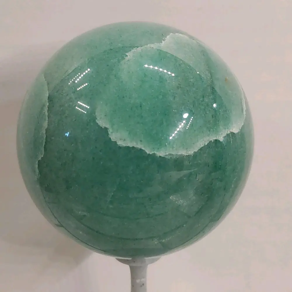 Natural Amazonite Crystal Sphere, Home & House Decor Room Statement Item for Boosting Creativity