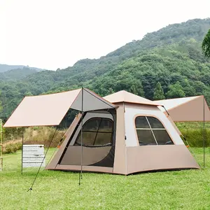 Skyscreen Tent, Fully Automatic Tent, Outdoor Camping Portable Folding Picnic Tent, Windproof, Black Glue, Sunscreen