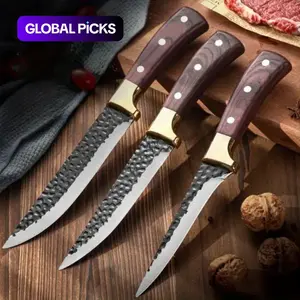 Ultra-Sharp Meat and Fish Deboning Knife Set, 3-Piece Hand-Forged Stainless Steel Precision Trimming Tools, Essential Kitchen Utensils for Home Use #GLOBAL PICKS