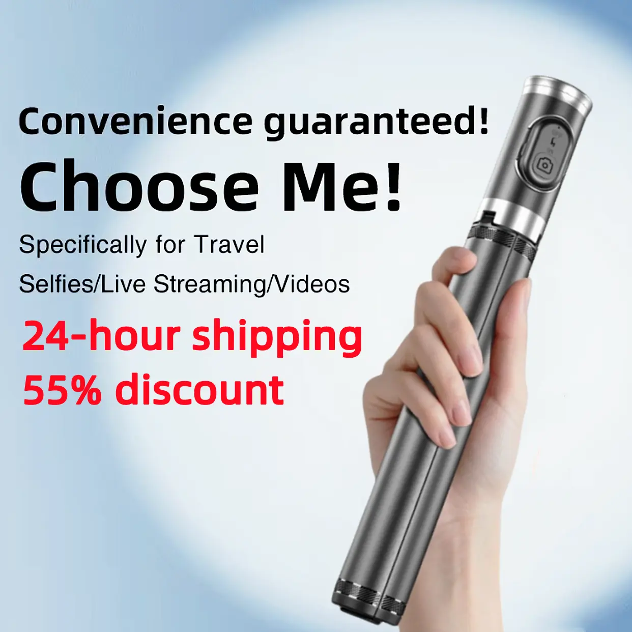 Wireless Bluetooth remote control 1.7M telescopic automatic pop-up tripod for phone selfie stick suitable for smartphones