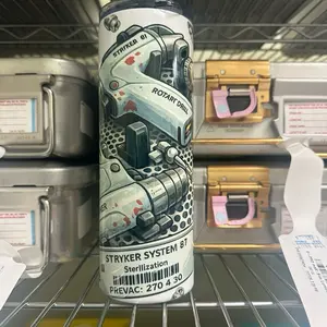 20 OZ Tumbler Cup, Sterile Processing Design, Stryker Surgical Themed, Includes Lid and Straw