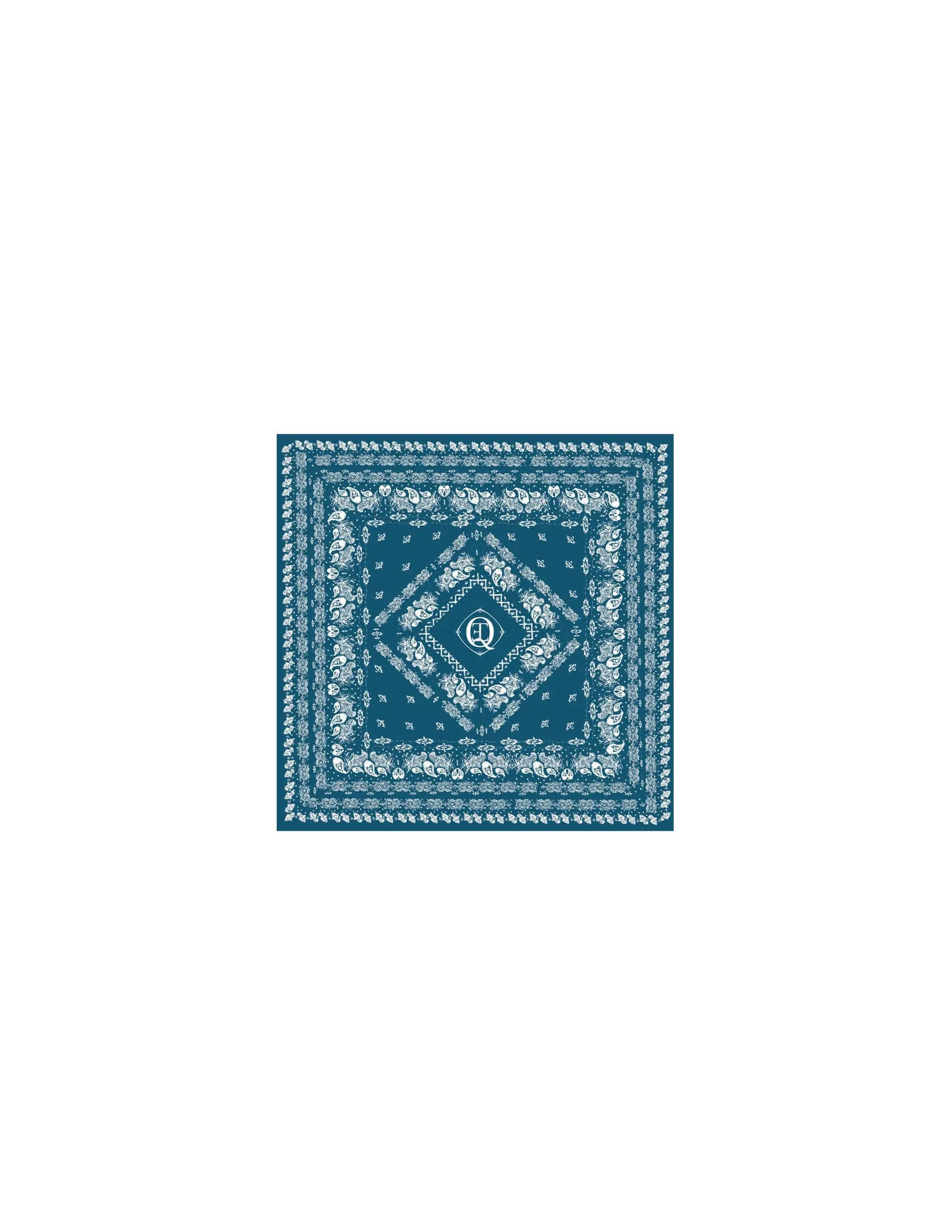 Blue Silk Scarf in Moroccan Blue