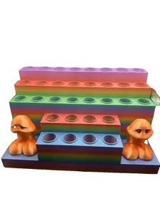 5-Tier Mushroom Pen Holder  | 32 Slot Desk Organizer | 20mm Stable Pen Display Stand for dorm organization