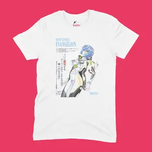 Anime Japanese Vintage Graphic Tee, REI AYANAMI Tee,  Evangelion Shirt, Manga Anime Shirt, Unisex Cotton T-Shirt, Anime Clothing, Trendy T-Shirt, Gift T-Shirt Top Menswear Womenswear Streetwear