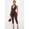 Arlene Capri Jumpsuit - Brown