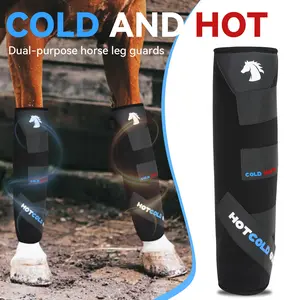 2pc/1pc Horse Leg Protection Boots, Ice and Heat Therapy, Durable and Comfortable, Ideal for Active Horses, Post-Exercise Care