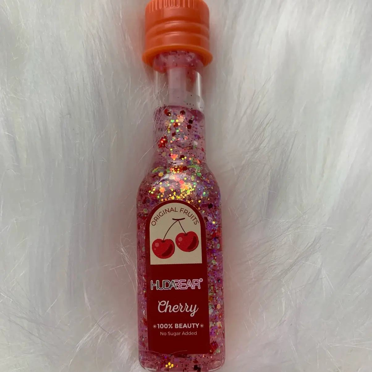 Glitter Fruit-Flavored Lip Gloss, Makeup Cosmetic with Glossy Lip Color