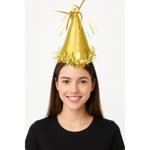 Elegant Gold Party Balloon Weight Hat