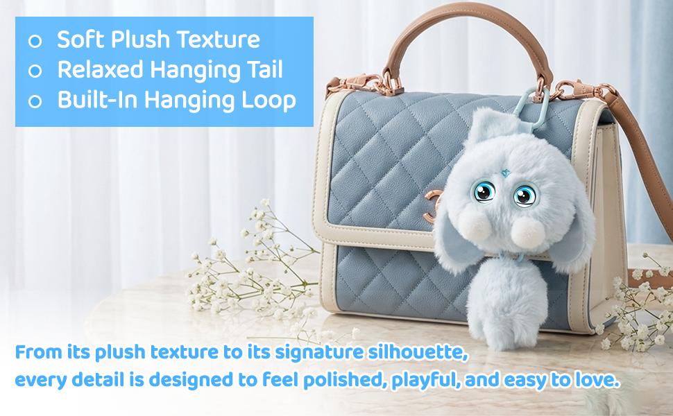 OKIVIVI Bree AI Plush Toys, Bag Charm, Blue Interactive Plush Toy with Voice Chat, Cute Everyday Bag Accessory, Fun AI Toy Gift for Girls, AI Toys For Kids OKIVIVI Bree AI Plush Toys, Bag Charm, Blue Interactive Plush Toy with Voice Chat, Cute Everyday Bag Accessory, Fun AI Toy Gift for Girls, AI Toys For Kids