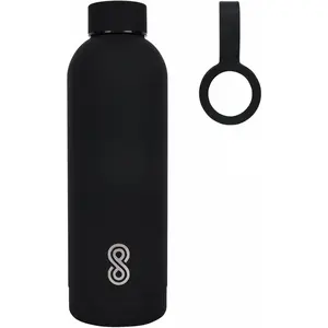 Minimalist Steel Water Bottle 17 Oz| 500 ML | Black