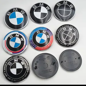BMW Style 50th Anniversary Hood & Trunk Emblems 74mm & 82mm Authentic Badges for BMW Enthusiasts Precision Crafted Decal for Cars