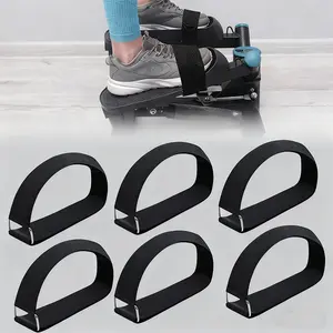 Adjustable Pedal Belt for Elliptical Leg Exercise Machine, Under Desk Leg Trainer, Home Office Sports Accessory, Anti-Slip Foot Support