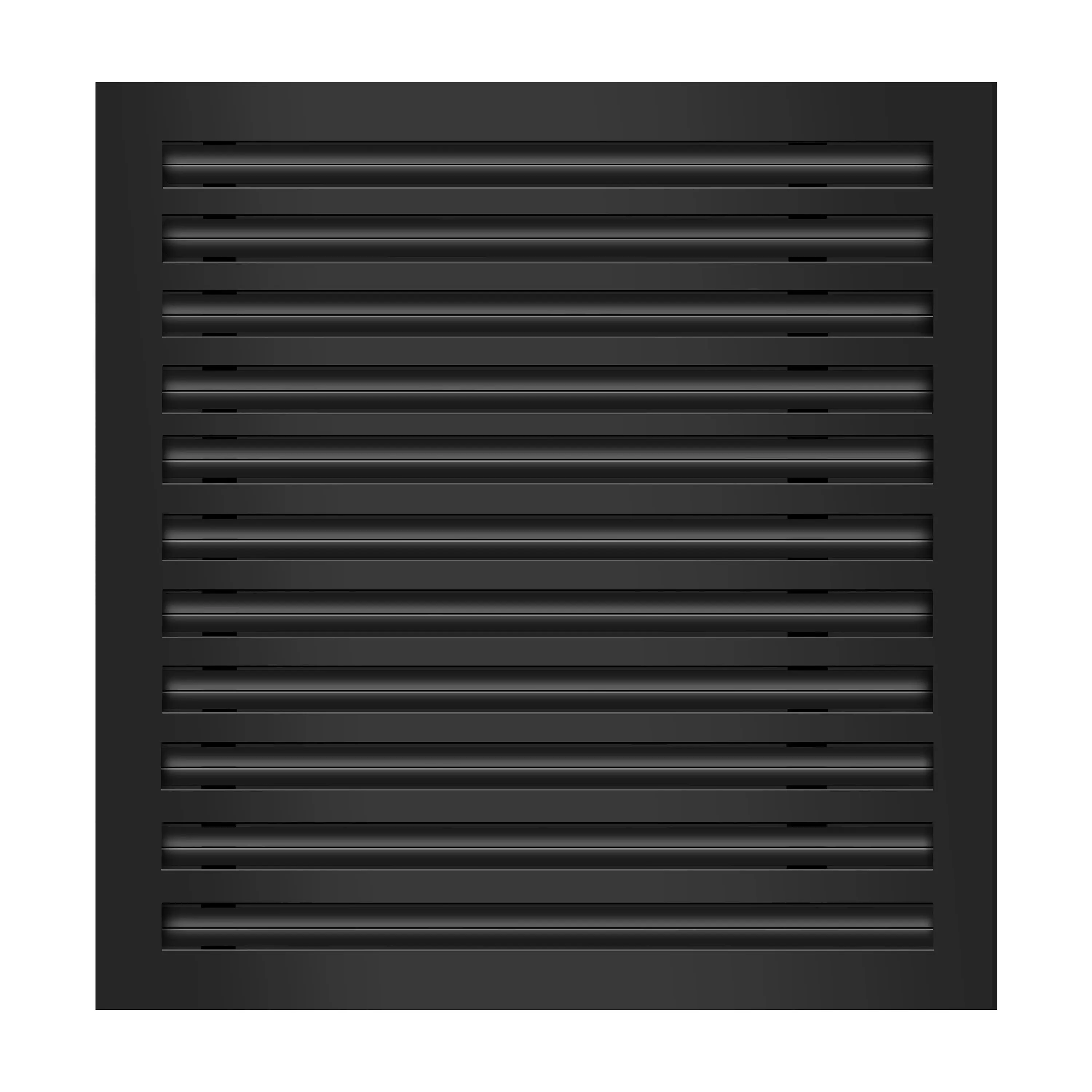 BUILDMART - 22x22 Black Modern AC Vent Cover - Decorative Aluminum Air Vent - Standard Linear Slot Diffuser - Heating and Cooling Register Grille for Ceiling, Walls & Floors - Texas Buildmart