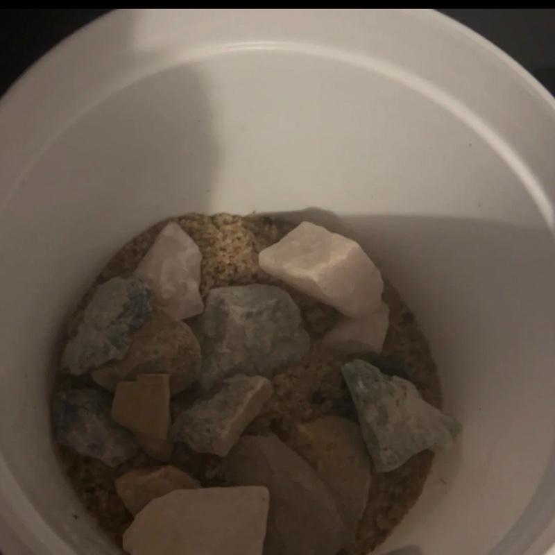 Foothills Gem Mining Mix Bucket - Includes Sifter, Confetti Sand, Crystal Raw Stones, and Tumbled Stones