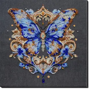 Bead Embroidery Kit - Luxurious sapphire