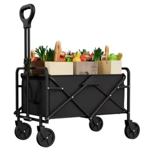 Foldable Wagon Cart/Camping Trolley, Multi-Functional Fold