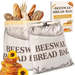 Beeswax Bread Bags for Sourdough and Homemade Bread,  Bread Storage Bags, XL Large Capacity, Freshness Keeping and Freezer Safe, 1 Pack |  Nature Beeswax