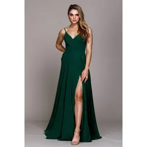 Emerald green Bridesmaid Dresses-Inexpensive Amelia Couture 477 Straps Prom