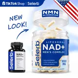 Selerb NAD+ Supplement for Men- Liposomal Complex with Trans-Resveratrol, CoQ10, Maca & Ashwagandha - Supports Cellular Renewal, Energy & Performance - 60 Capsules Dietary Healthcare Vitamins