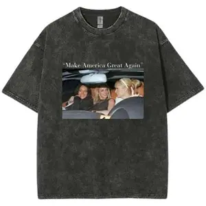 Vintage Lindsay Lohan & Tee - Make America Great Again Shirt Tshirt