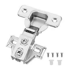 VEVOR Cabinet Hinges, 60 Packs Full Overlay Kitchen Cabinet Door Hinges, 100 Degree Opening Angel Soft Close Concealed Cupboard Hinges for Frameless Cabinet Type, with Mounting ScrewsVEVOR Super Brand Day