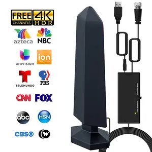 TV Antenna Indoor/Outdoor Long-Range HD SignalAmplifier Newly upgraded for stable signal receptionchannels Suitable for urban, rural, RV, and other scenariosHD Digital TV Antenna