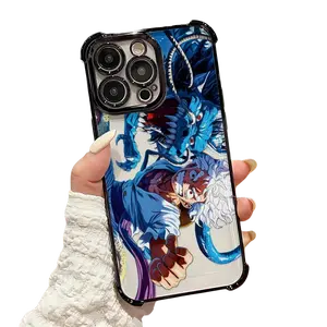 Cool Anime Hot-Plating Smartphone Casing with Airbag Protection, Cellphone Handheld Accessories for iPhone 17,16,15,14,13,12,11 Pro, Pro Plus, ProMax (4G/5G)