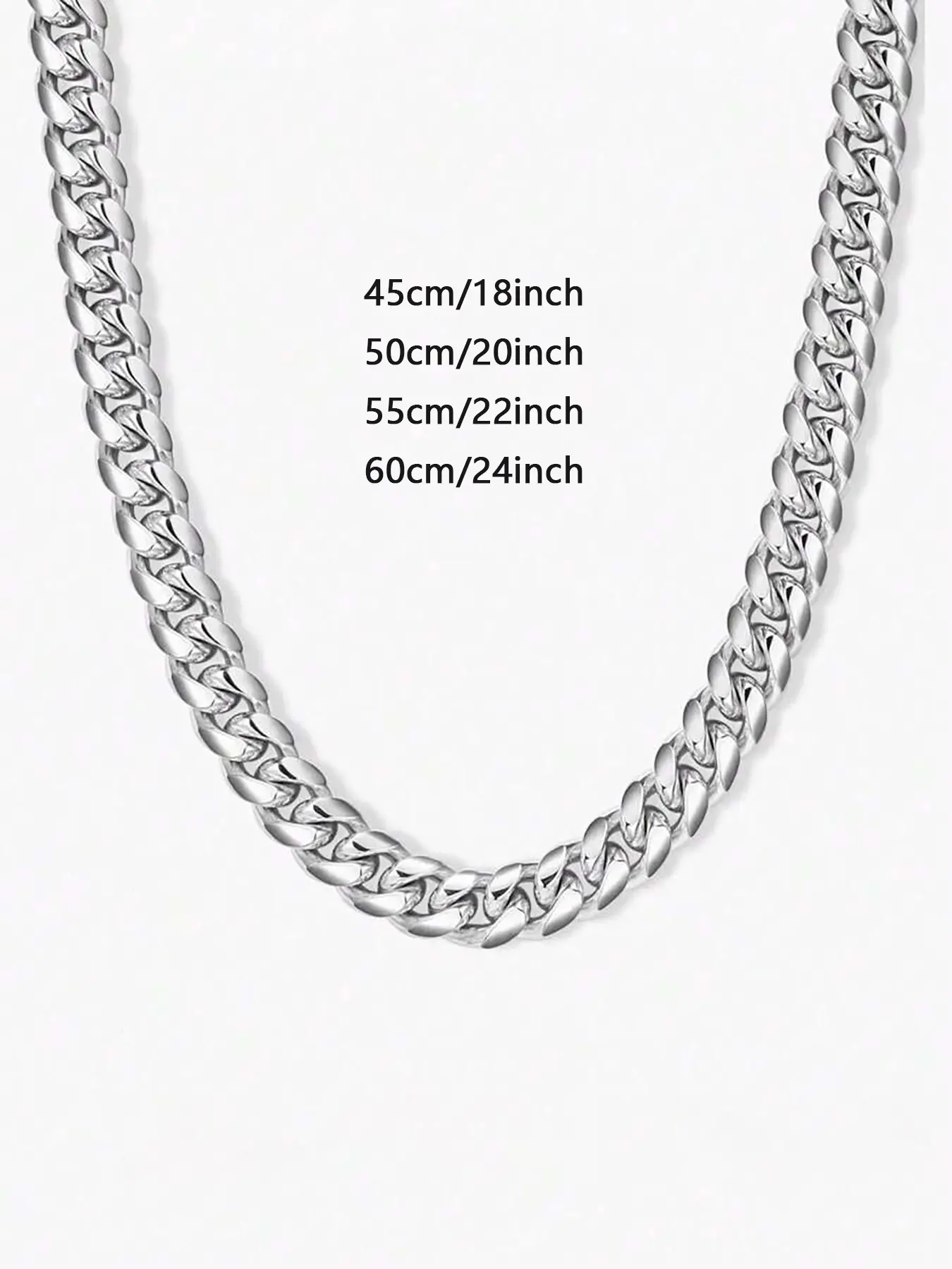 Men's Minimalist Chain Necklace, Cuban Link Necklace, Fashionable ...