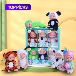 cute dolls with clothes (6 counts/set), soft fashionable doll toys set suitable for birthday gifts, holiday party supplies, creative party favors, birthday gifts ideas, individual packaging, dolls, realistic baby dolls gorgeous doll, surprise figure dolls