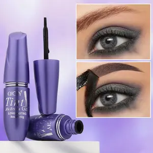 Easy Peel Eyebrow Gel - water and sweat resistant, black or brown tattoo shades, film forming, medium coverage, suitable for all skin types Makeup Make-up Cosmetic #01#