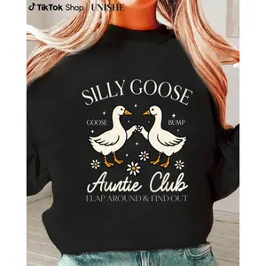 Auntie Club 100% Cotton Silly Goose Long Sleeve for Mother’s Day