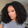 UNice 250% Density Afro Kinky Curly Wig with Layer Coil Ends Pre Bleached Glueless 7x5 HD Lace Closure Human Hair Wigs with Drawstring Pre Plucked Natural Hairline Beginners Friendly #TikTokShopFallDealsForYou