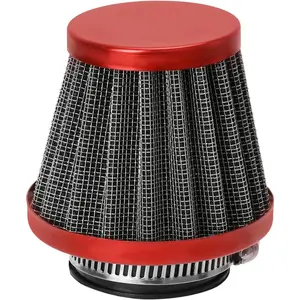 35mm Motorcycle Red Air Filter Compatible with 50cc 70cc 90cc 110cc 125cc Coolster Tao Tao Sunl Apollo Roketa X-pro Kymco Vitacci Peace Sports ATV Quad Go Kart Pit Dirt Bike Parts