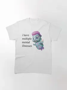 Bibble Mental Illness Rights Best Classic Tee for Mens Gift Idea Unisex Minimalist Trendy Graphic Tee Style