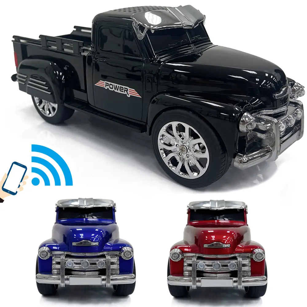 Classic Design 1953 Pickup Truck Model Bluetooth Speaker Built-in Microphone FM Radio LED Party Lights Classic Car Style Design Vintage Gift