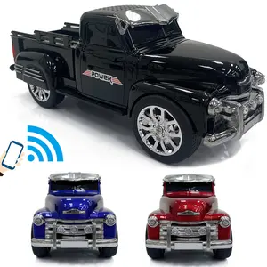 Classic Design 1953 Pickup Truck Model Bluetooth Speaker Built-in Microphone FM Radio LED Party Lights Classic Car Style Design Vintage Gift