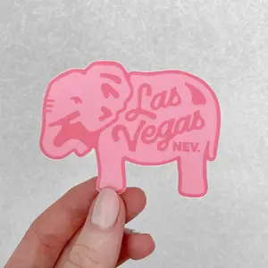 Diamond Inn Motel  - Pink Elephant Sticker