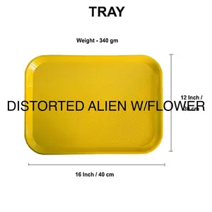 Large Yellow Aluminum Tray