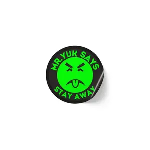 Poison "Mr. Yuk" Warning Stickers, Fun Party Favors, Educational Labels, Kid-Friendly Crafts, Halloween Decorations, Safe for Kids