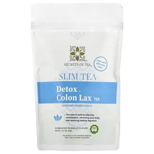 Secrets of Tea Slim Tea, Detox™ Colon Lax Tea, 20 Unbleached Tea Bags, 1.47 oz (41 g)