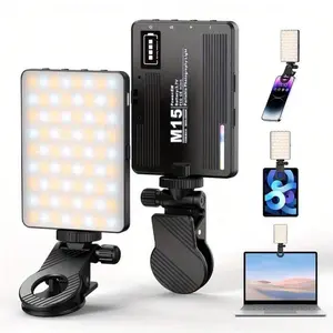 Portable Selfie Light with Clip, Rechargeable Selfie Light, Clip-on Video Light for Selfie, Makeup, Live Streaming, Smartphone Accessories