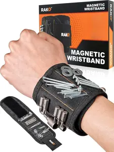 RAK Magnetic Wristband for Holding Screws, Nails and Drill Bits for Men - Made from Premium Ballistic Nylon with Lightweight Powerful Magnets for Dad, Husband, Grandpa, Handyman