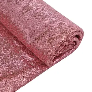 Pink Sequin Fabric Bolt, Sparkly DIY Craft Fabric Roll 54"x4 Yards