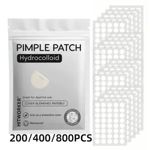 Transparent Acne Patches, Pimple Patches, Fragrance-Free and Alcohol-Free, Waterproof, Skin-Friendly, Suitable for Day and Night Use, 200/400/800 Count