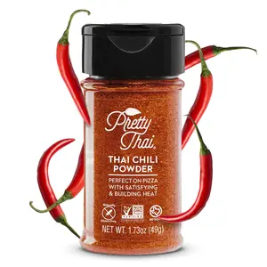 Pretty Thai Chili Powder 1.73oz | Thai Chili Flakes Seasoning Mix | Asian Cooking Spice for Stir Fry, Soups, Marinades | Medium-High Heat Spice Blend