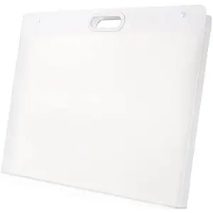 Plastic Art Portfolio, Large Art Portfolio with Handles, Portfolio Folder for Artwork, Arts Storage Case for Drawing Sketch Photography Poster (17.32 x 13.22 inch)