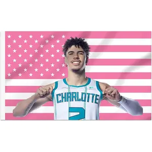 3x5 Foot LaMelo Ball Decorative Flag, Double Stitched, Wall Hanging Tapestry for Room Decor, College Dorm, Outdoor Porch, or Indoor